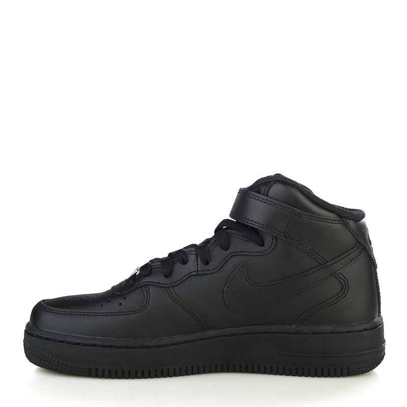 женские черные кроссовки Nike WMNS Air Force 1 Mid `07 LE 366731-001 - цена, описание, фото 3